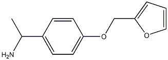 1-[4-(furan-2-ylmethoxy)phenyl]ethan-1-amine 结构式