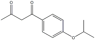 1-[4-(propan-2-yloxy)phenyl]butane-1,3-dione,,结构式