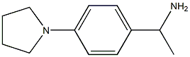 1-[4-(pyrrolidin-1-yl)phenyl]ethan-1-amine,,结构式