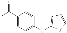 1-[4-(thiophen-2-ylsulfanyl)phenyl]ethan-1-one Struktur