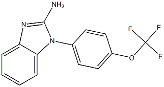 1-[4-(trifluoromethoxy)phenyl]-1H-1,3-benzodiazol-2-amine Structure