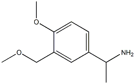 1-[4-methoxy-3-(methoxymethyl)phenyl]ethanamine,,结构式