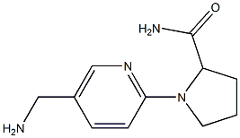 1-[5-(aminomethyl)pyridin-2-yl]pyrrolidine-2-carboxamide Structure