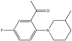 1-[5-fluoro-2-(3-methylpiperidin-1-yl)phenyl]ethan-1-one