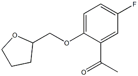 1-[5-fluoro-2-(oxolan-2-ylmethoxy)phenyl]ethan-1-one Struktur