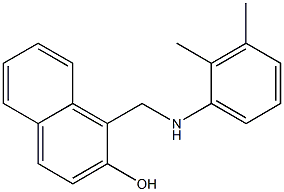 1-{[(2,3-dimethylphenyl)amino]methyl}naphthalen-2-ol,,结构式