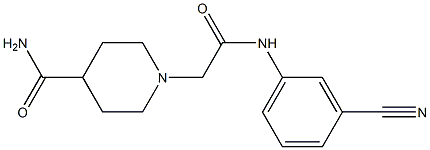 1-{[(3-cyanophenyl)carbamoyl]methyl}piperidine-4-carboxamide