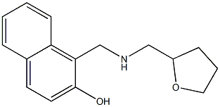 1-{[(oxolan-2-ylmethyl)amino]methyl}naphthalen-2-ol Struktur