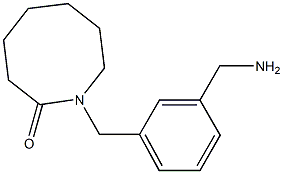 1-{[3-(aminomethyl)phenyl]methyl}azocan-2-one Structure