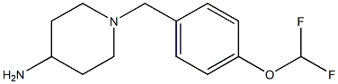 1-{[4-(difluoromethoxy)phenyl]methyl}piperidin-4-amine Structure