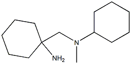 1-{[cyclohexyl(methyl)amino]methyl}cyclohexan-1-amine 化学構造式