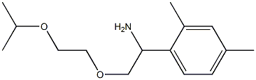 1-{1-amino-2-[2-(propan-2-yloxy)ethoxy]ethyl}-2,4-dimethylbenzene Structure