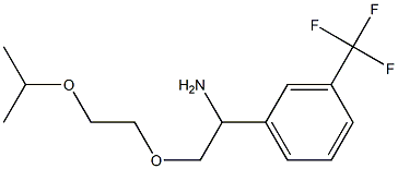 1-{1-amino-2-[2-(propan-2-yloxy)ethoxy]ethyl}-3-(trifluoromethyl)benzene 结构式