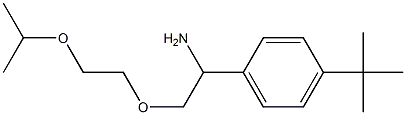 1-{1-amino-2-[2-(propan-2-yloxy)ethoxy]ethyl}-4-tert-butylbenzene Structure