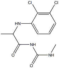 1-{2-[(2,3-dichlorophenyl)amino]propanoyl}-3-methylurea Structure