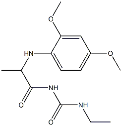  1-{2-[(2,4-dimethoxyphenyl)amino]propanoyl}-3-ethylurea