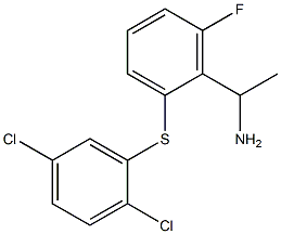 1-{2-[(2,5-dichlorophenyl)sulfanyl]-6-fluorophenyl}ethan-1-amine 化学構造式