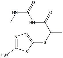 1-{2-[(2-amino-1,3-thiazol-5-yl)sulfanyl]propanoyl}-3-methylurea