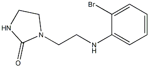 1-{2-[(2-bromophenyl)amino]ethyl}imidazolidin-2-one 结构式