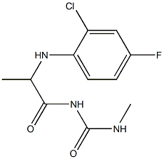  1-{2-[(2-chloro-4-fluorophenyl)amino]propanoyl}-3-methylurea