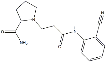 1-{2-[(2-cyanophenyl)carbamoyl]ethyl}pyrrolidine-2-carboxamide|