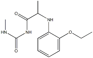 1-{2-[(2-ethoxyphenyl)amino]propanoyl}-3-methylurea Structure