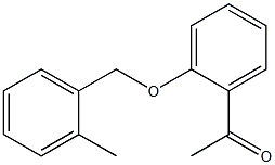 1-{2-[(2-methylphenyl)methoxy]phenyl}ethan-1-one,,结构式