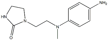 1-{2-[(4-aminophenyl)(methyl)amino]ethyl}imidazolidin-2-one 结构式