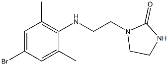 1-{2-[(4-bromo-2,6-dimethylphenyl)amino]ethyl}imidazolidin-2-one Structure