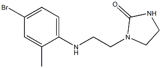 1-{2-[(4-bromo-2-methylphenyl)amino]ethyl}imidazolidin-2-one Structure