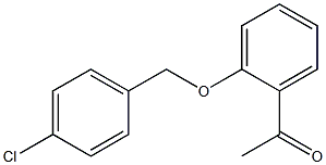 1-{2-[(4-chlorophenyl)methoxy]phenyl}ethan-1-one,,结构式