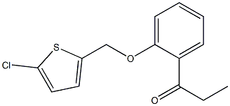 1-{2-[(5-chlorothiophen-2-yl)methoxy]phenyl}propan-1-one Structure