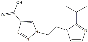 1-{2-[2-(propan-2-yl)-1H-imidazol-1-yl]ethyl}-1H-1,2,3-triazole-4-carboxylic acid
