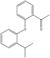 1-{2-[2-(propan-2-yl)phenoxy]phenyl}ethan-1-one Struktur