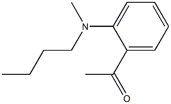 1-{2-[butyl(methyl)amino]phenyl}ethan-1-one,,结构式