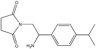 1-{2-amino-2-[4-(propan-2-yl)phenyl]ethyl}pyrrolidine-2,5-dione Structure
