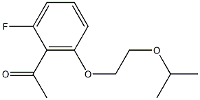 1-{2-fluoro-6-[2-(propan-2-yloxy)ethoxy]phenyl}ethan-1-one Struktur