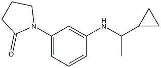 1-{3-[(1-cyclopropylethyl)amino]phenyl}pyrrolidin-2-one,,结构式