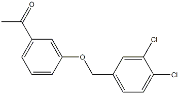 1-{3-[(3,4-dichlorophenyl)methoxy]phenyl}ethan-1-one 结构式