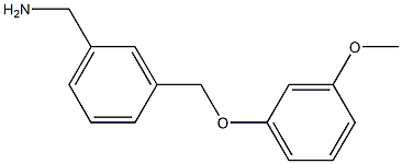 1-{3-[(3-methoxyphenoxy)methyl]phenyl}methanamine 化学構造式