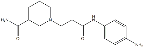 1-{3-[(4-aminophenyl)amino]-3-oxopropyl}piperidine-3-carboxamide|