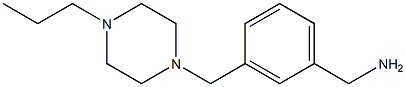 1-{3-[(4-propylpiperazin-1-yl)methyl]phenyl}methanamine Structure