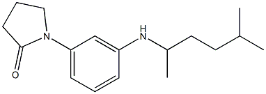1-{3-[(5-methylhexan-2-yl)amino]phenyl}pyrrolidin-2-one Struktur