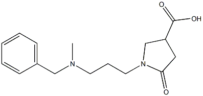 1-{3-[benzyl(methyl)amino]propyl}-5-oxopyrrolidine-3-carboxylic acid