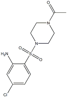 1-{4-[(2-amino-4-chlorobenzene)sulfonyl]piperazin-1-yl}ethan-1-one