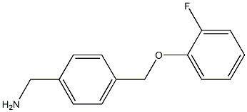 1-{4-[(2-fluorophenoxy)methyl]phenyl}methanamine,,结构式