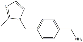 1-{4-[(2-methyl-1H-imidazol-1-yl)methyl]phenyl}methanamine Structure