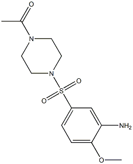 1-{4-[(3-amino-4-methoxybenzene)sulfonyl]piperazin-1-yl}ethan-1-one Structure