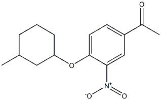 1-{4-[(3-methylcyclohexyl)oxy]-3-nitrophenyl}ethan-1-one