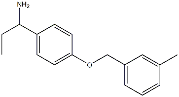 1-{4-[(3-methylphenyl)methoxy]phenyl}propan-1-amine|